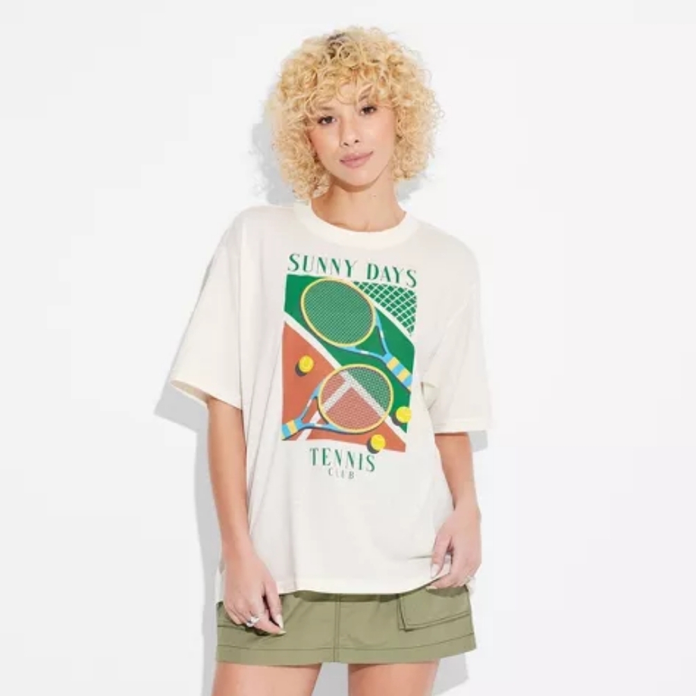 Target Sunny Days Tennis Club XS graphic tshirt